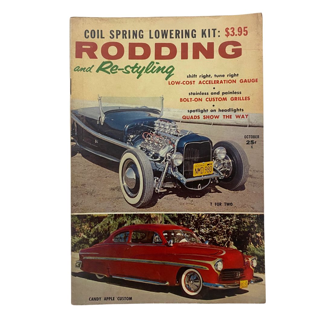 VTG Rodding & Re-Styling Magazine October 1959 Candy Apple Custom No Label