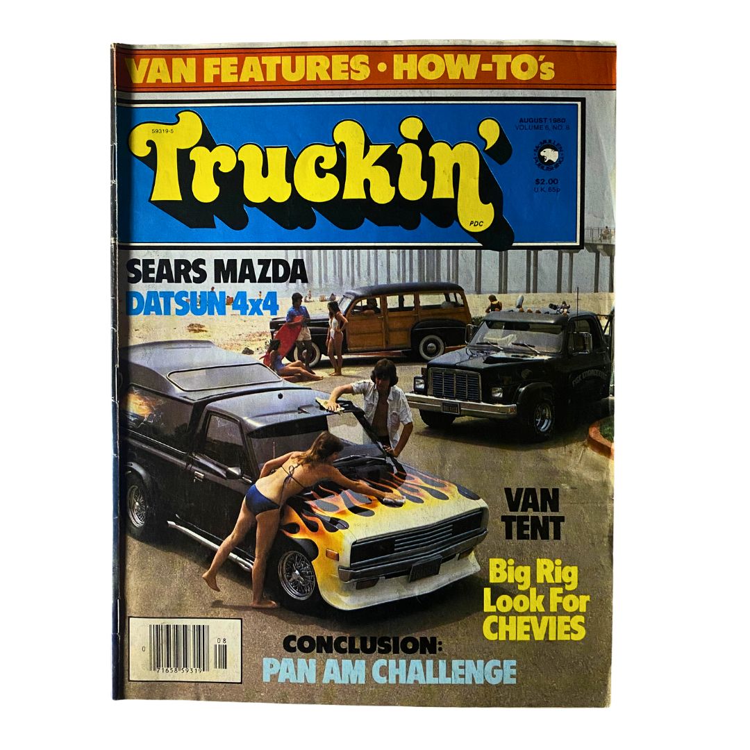 VTG Truckin' Magazine August 1980 Sears Mazda / Datsun 4x4 No Label