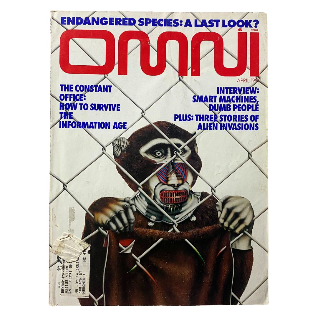 Omni Magazine April 1991 The Constant Office How To Survive The Information Age