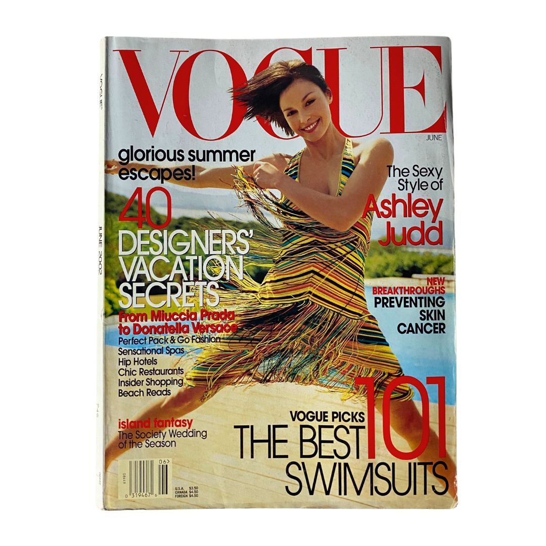 Vogue Magazine June 2002 Ashley Judd by Mario Testino No Label