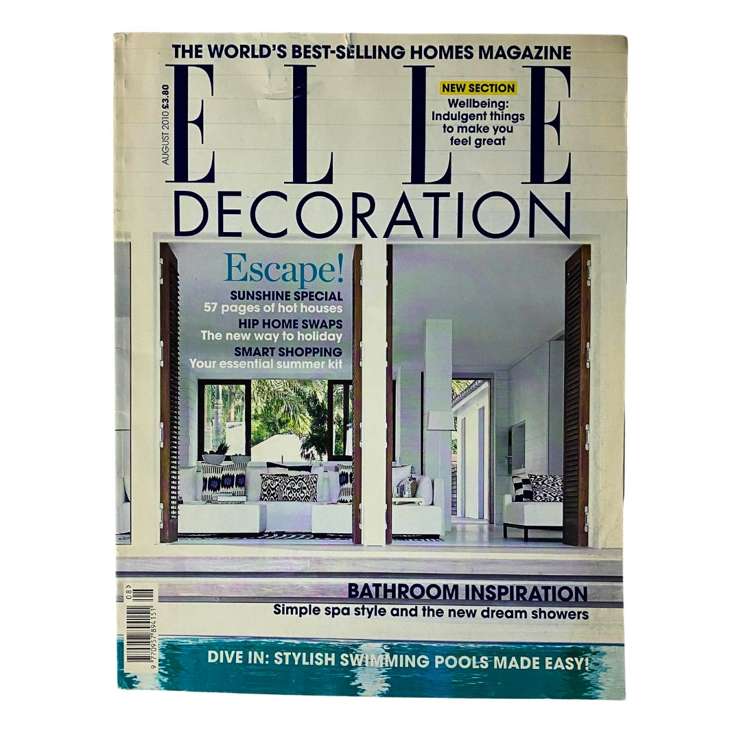 Elle Decoration Magazine August 2010 Stylish Swimming Pools Made Easy No Label