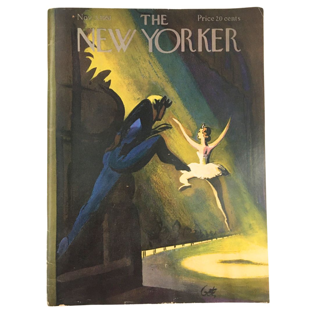 The New Yorker Magazine November 3 1951 Full Theme Cover by Arthur Getz