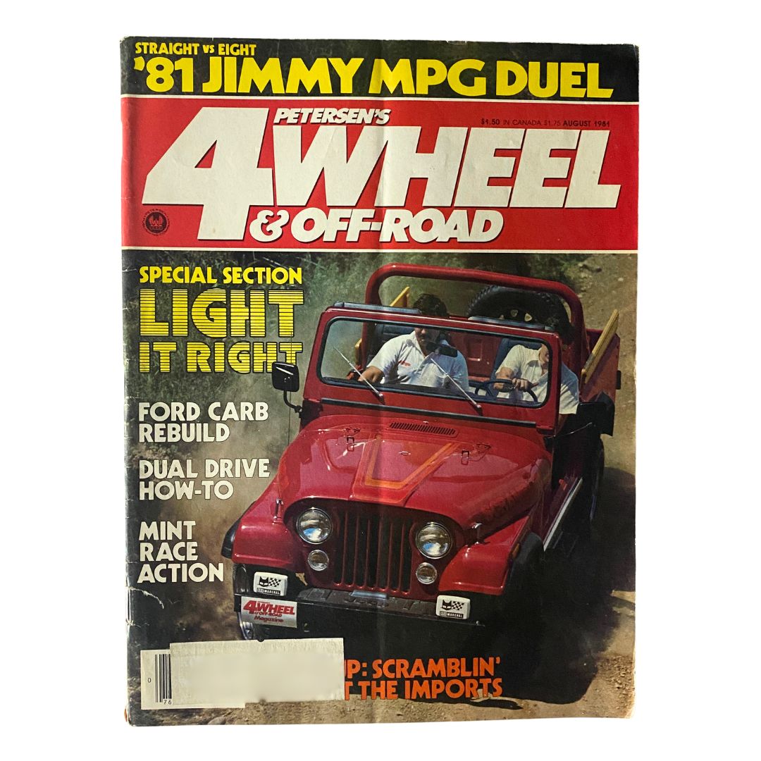 Petersen's 4-Wheel & Off-Road Magazine August 1981 Ford Carb Rebuild