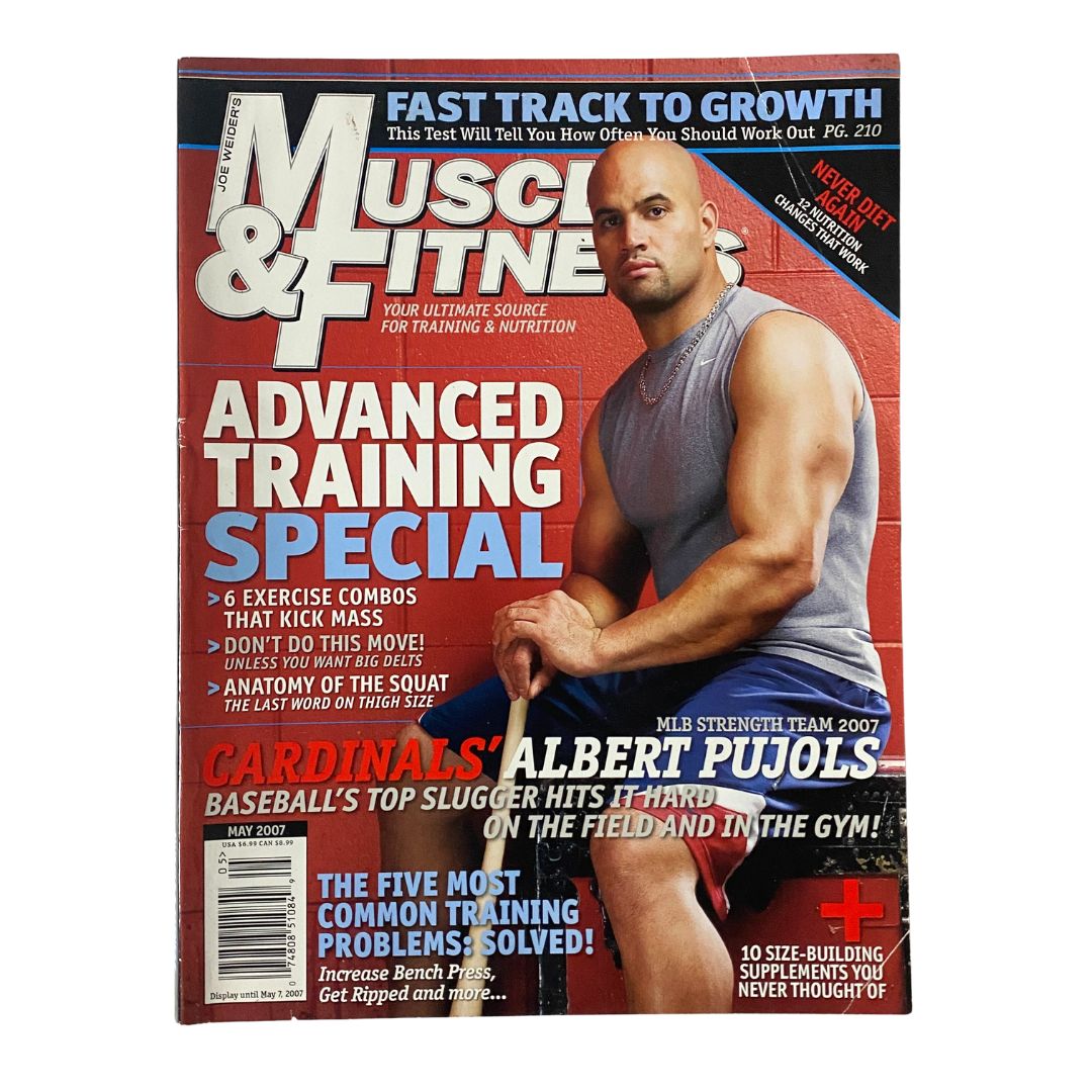 Muscle & Fitness Magazine May 2007 Albert Pujols Cover No Label