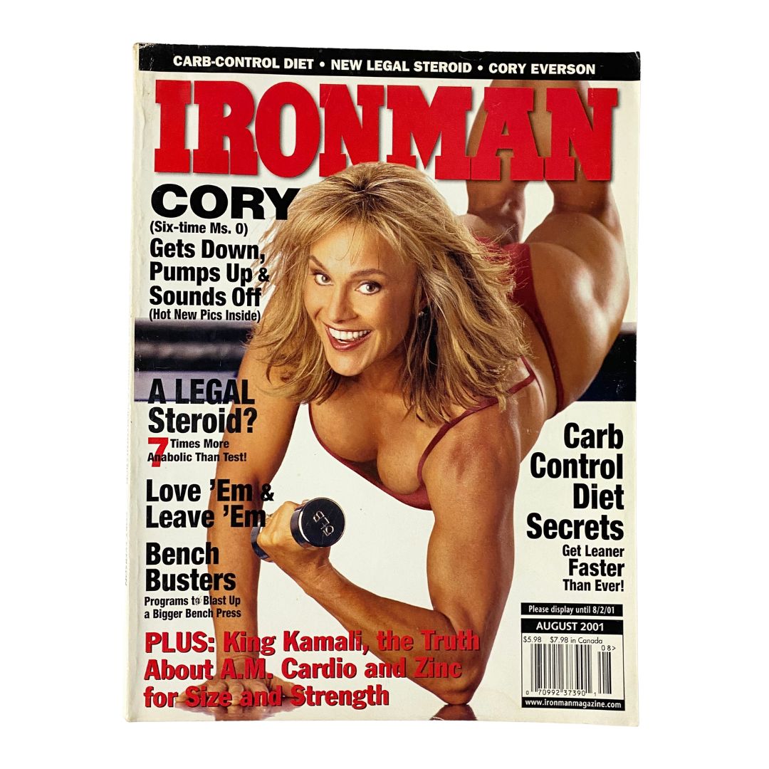 Iron Man Magazine August 2001 Vol 60 No. 8 Cory Everson No Label