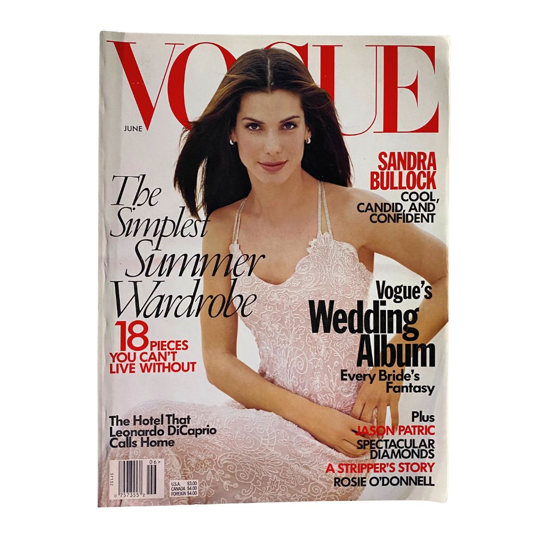 Vogue Magazine June 1998 Sandra Bullock by Steven Meisel No Label VG