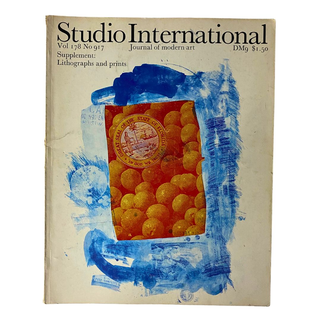 VTG Studio International Magazine December 1969 Stoned Moon No Label