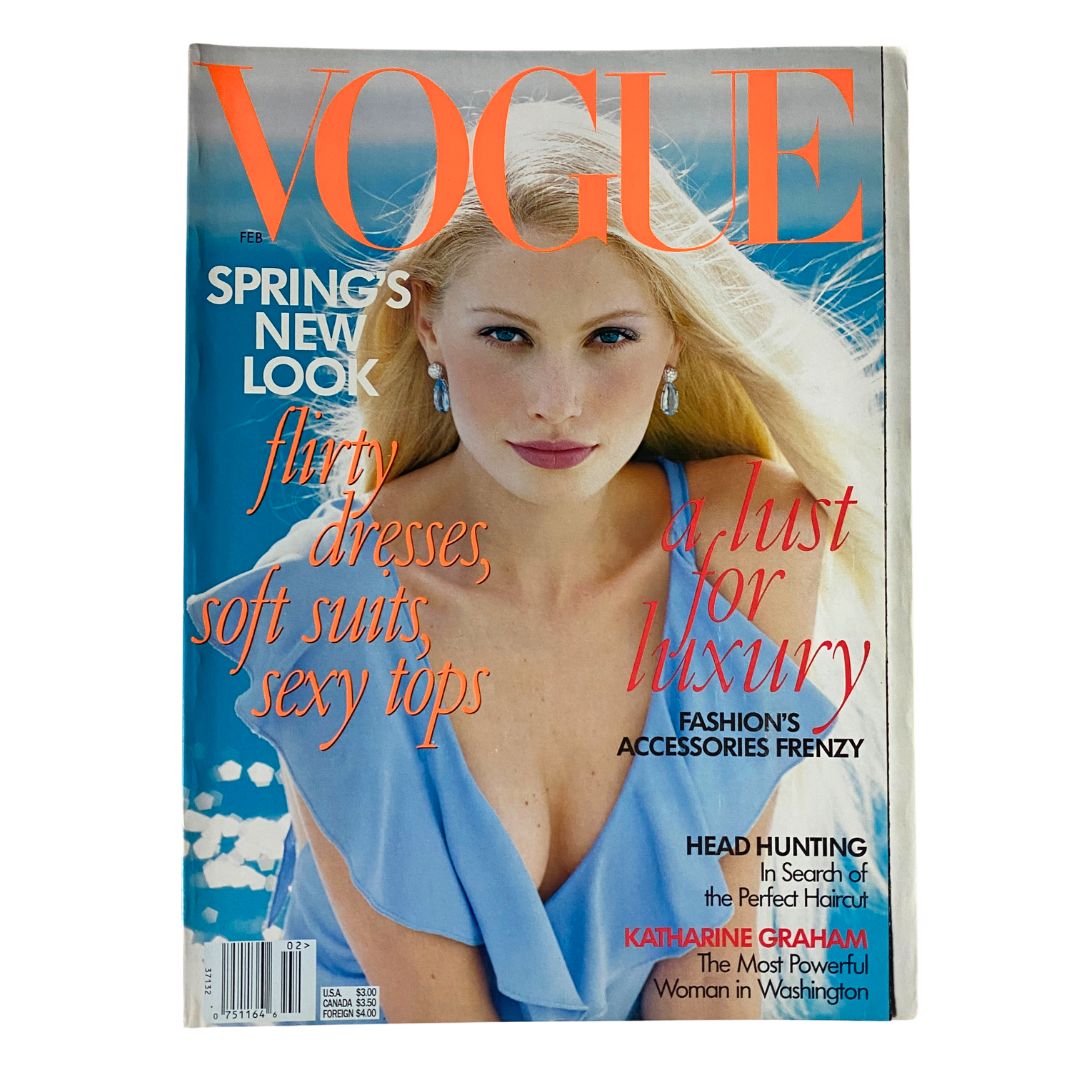 Vogue Magazine February 1997 Kirsty Hume by Steven Meisel No Label VG