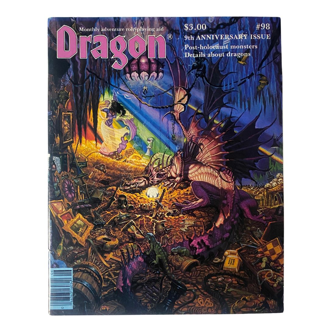 VTG Dragon Magazine June 1985 #98 Post-Holocaust Monsters VG