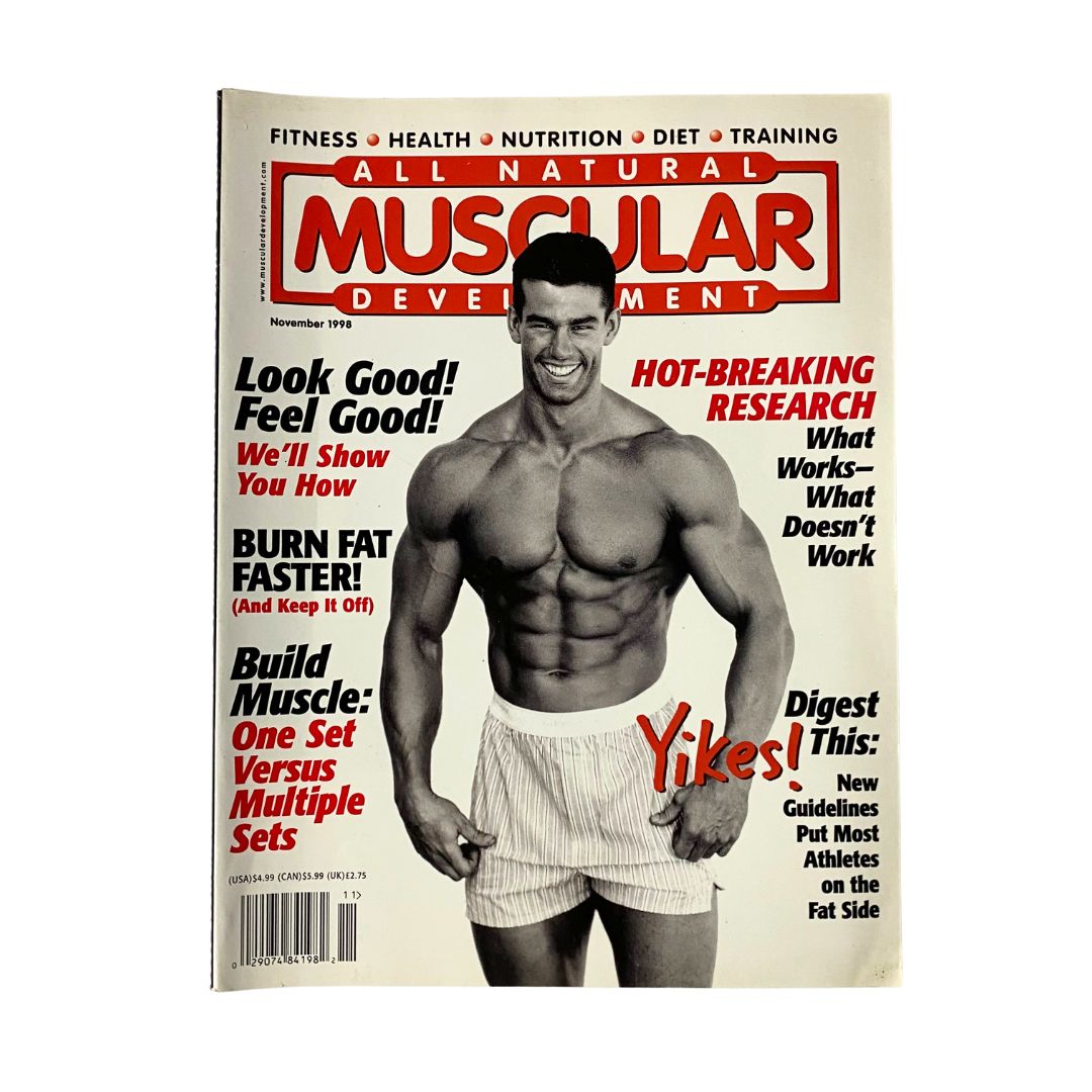 Muscular Development Magazine November 1998 Bill Davey Cover No Label