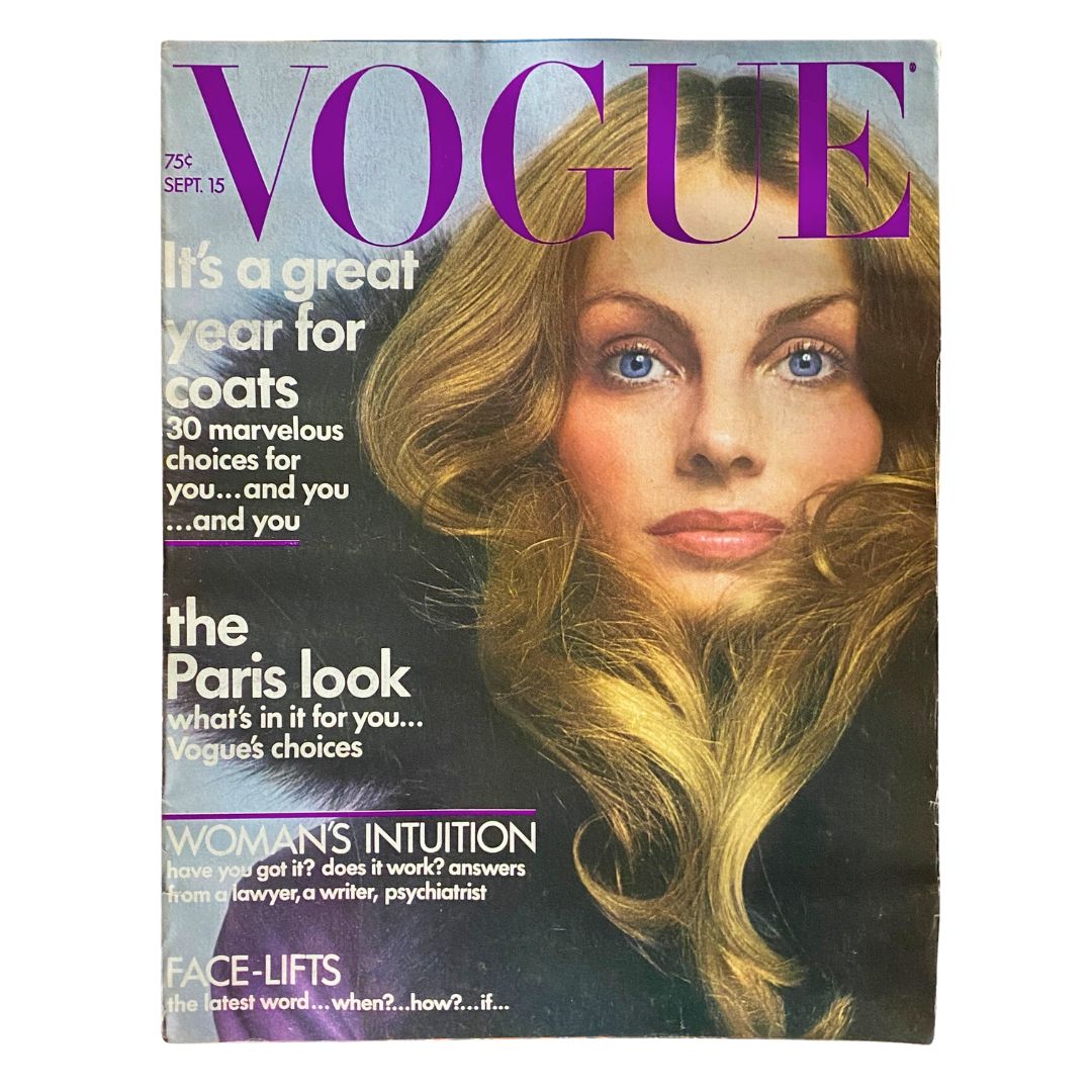 VTG Vogue Magazine September 15 1971 Jean Shrimpton by David Bailey No Label