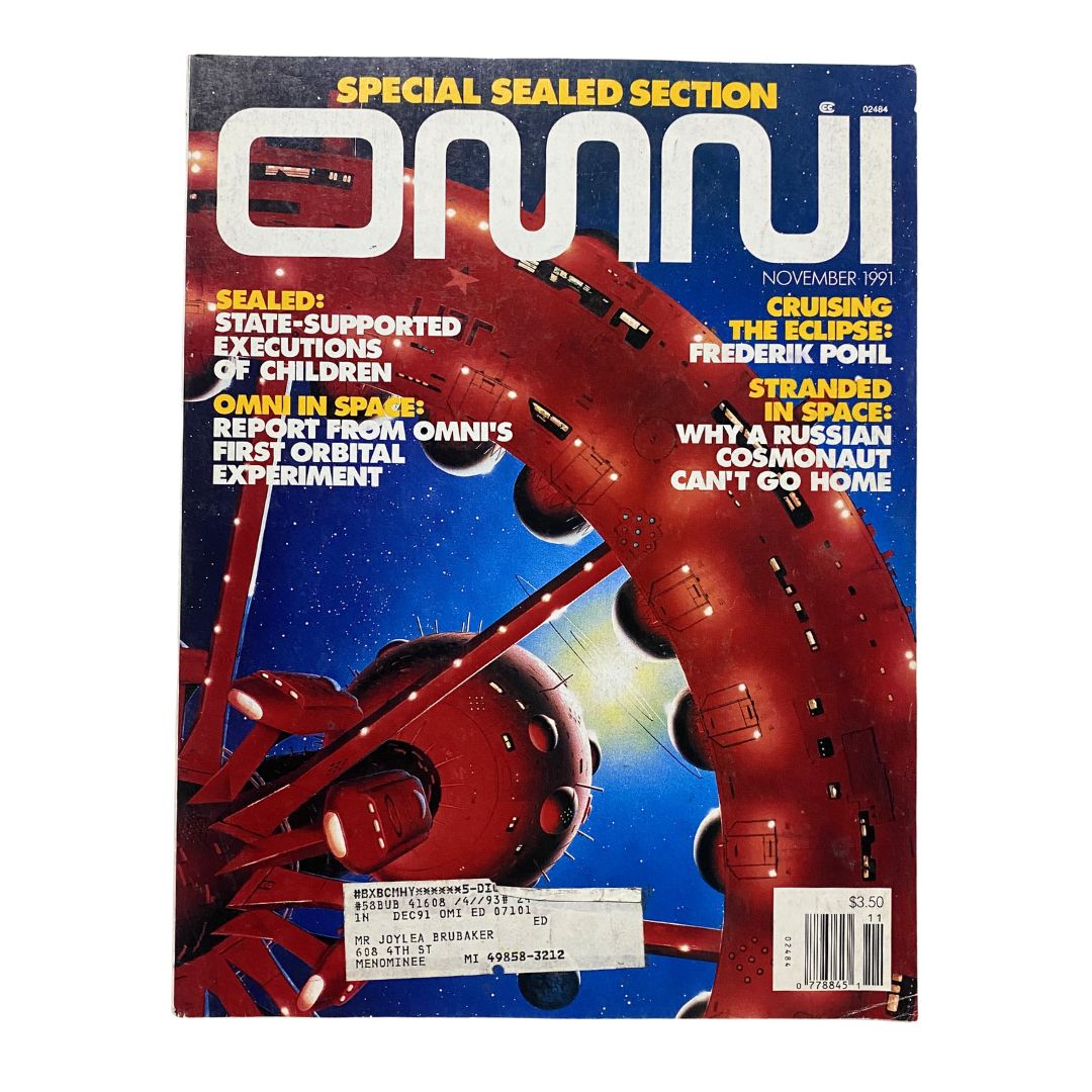 Omni Magazine November 1991 Vol 14 No. 2 Cruising The Eclipse by Frederik Pohl