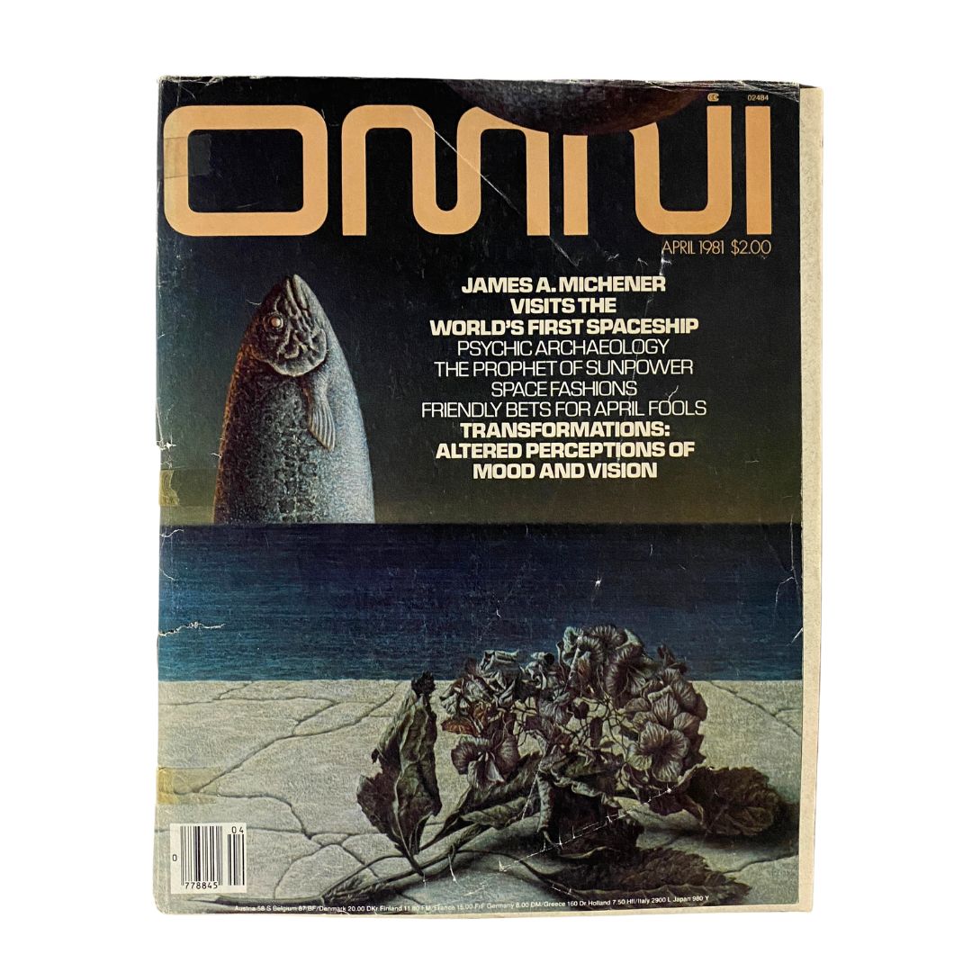 VTG Omni Magazine April 1981 James A. Michener GD Interior No Label