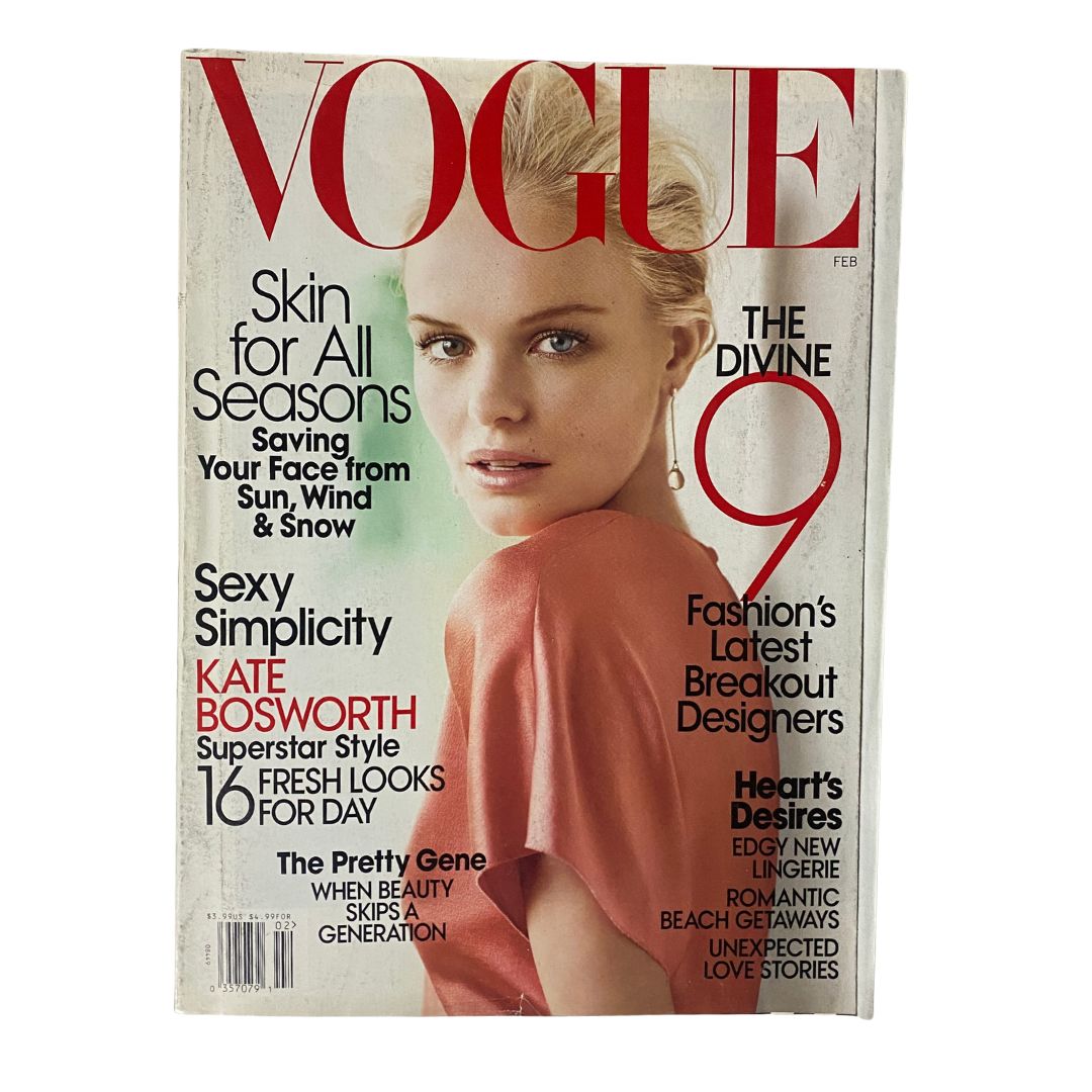 Vogue Magazine February 2008 Kate Bosworth Cover No Label