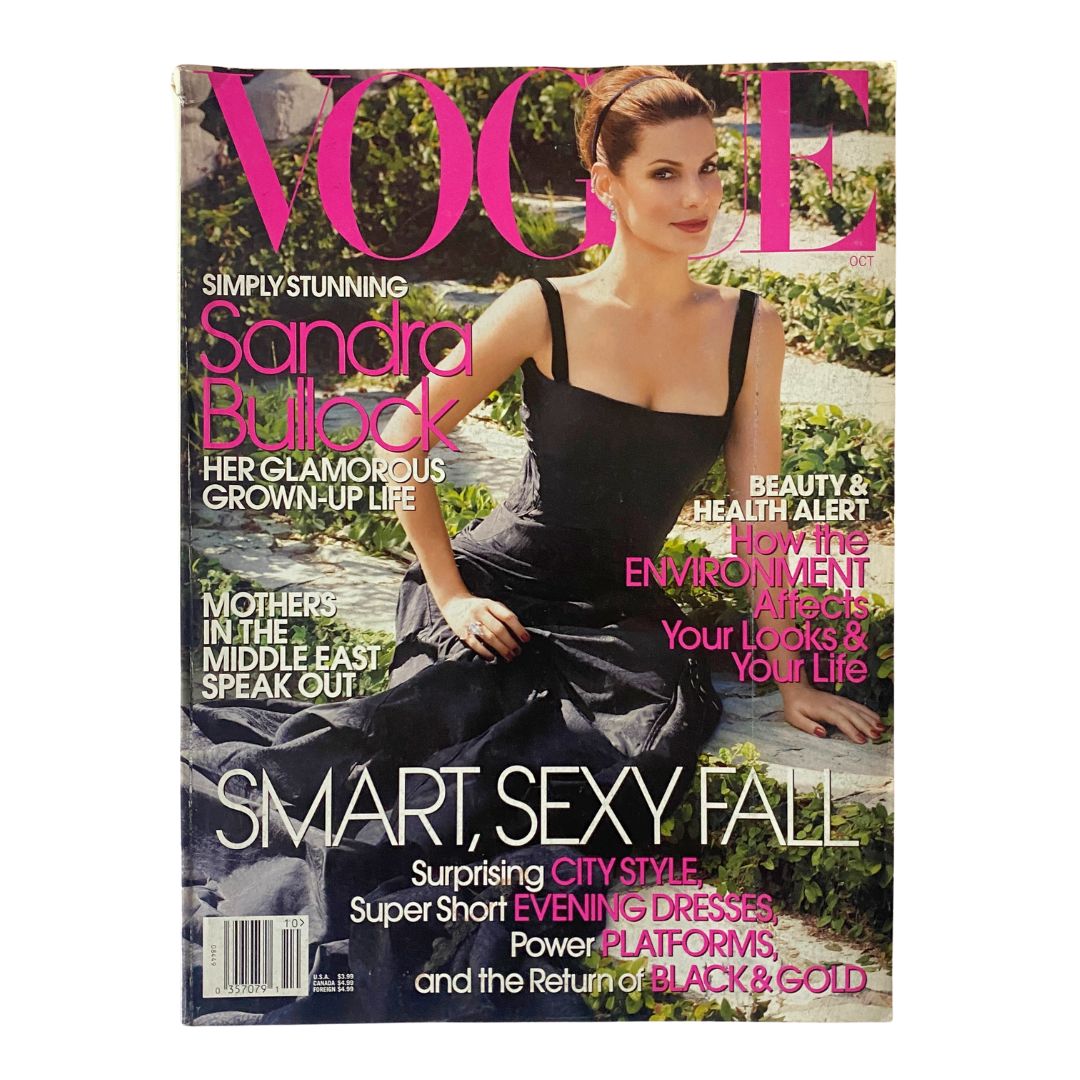 Vogue Magazine October 2006 American Actress Sandra Bullock Cover No Label