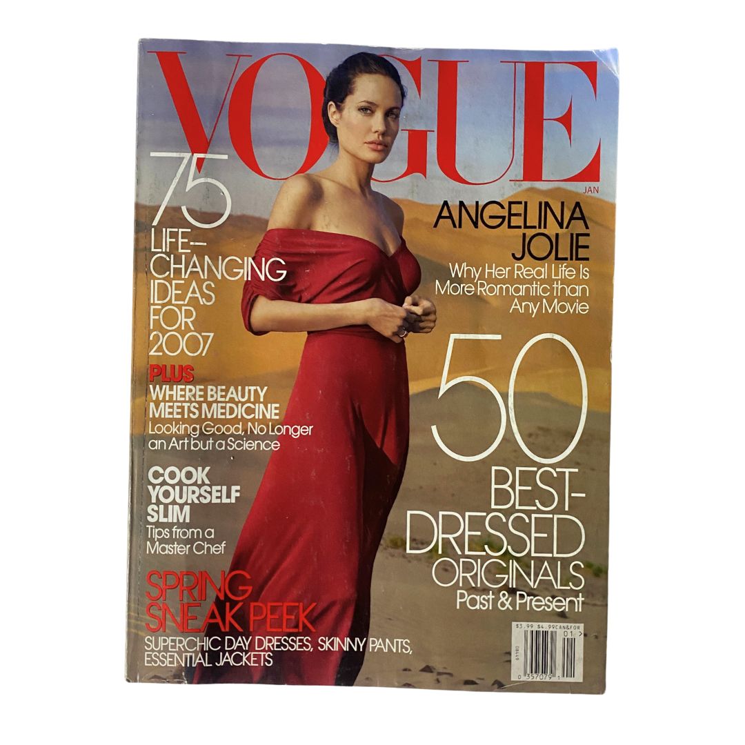 Vogue Magazine January 2007 Angelina Jolie by Annie Leibovitz No Label