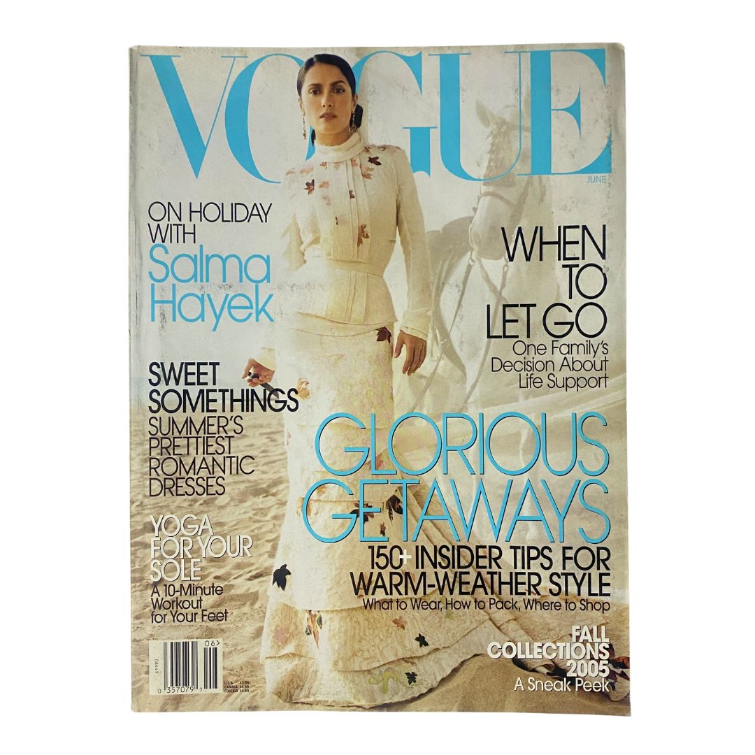 Vogue Magazine June 2005 Salma Hayek by Mario Testino No Label