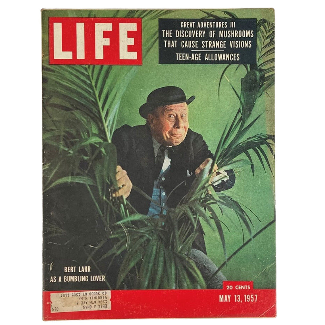 VTG Life Magazine May 13 1957 Bert Lahr / Seeking the Magic Mushroom