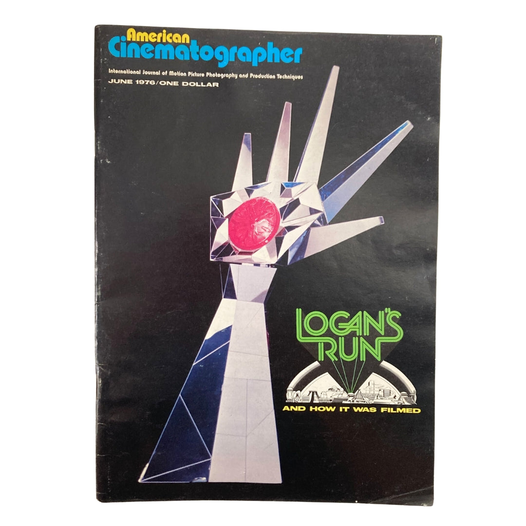 American Cinematographer Magazine June 1976 Logan's Run by Michael Anderson