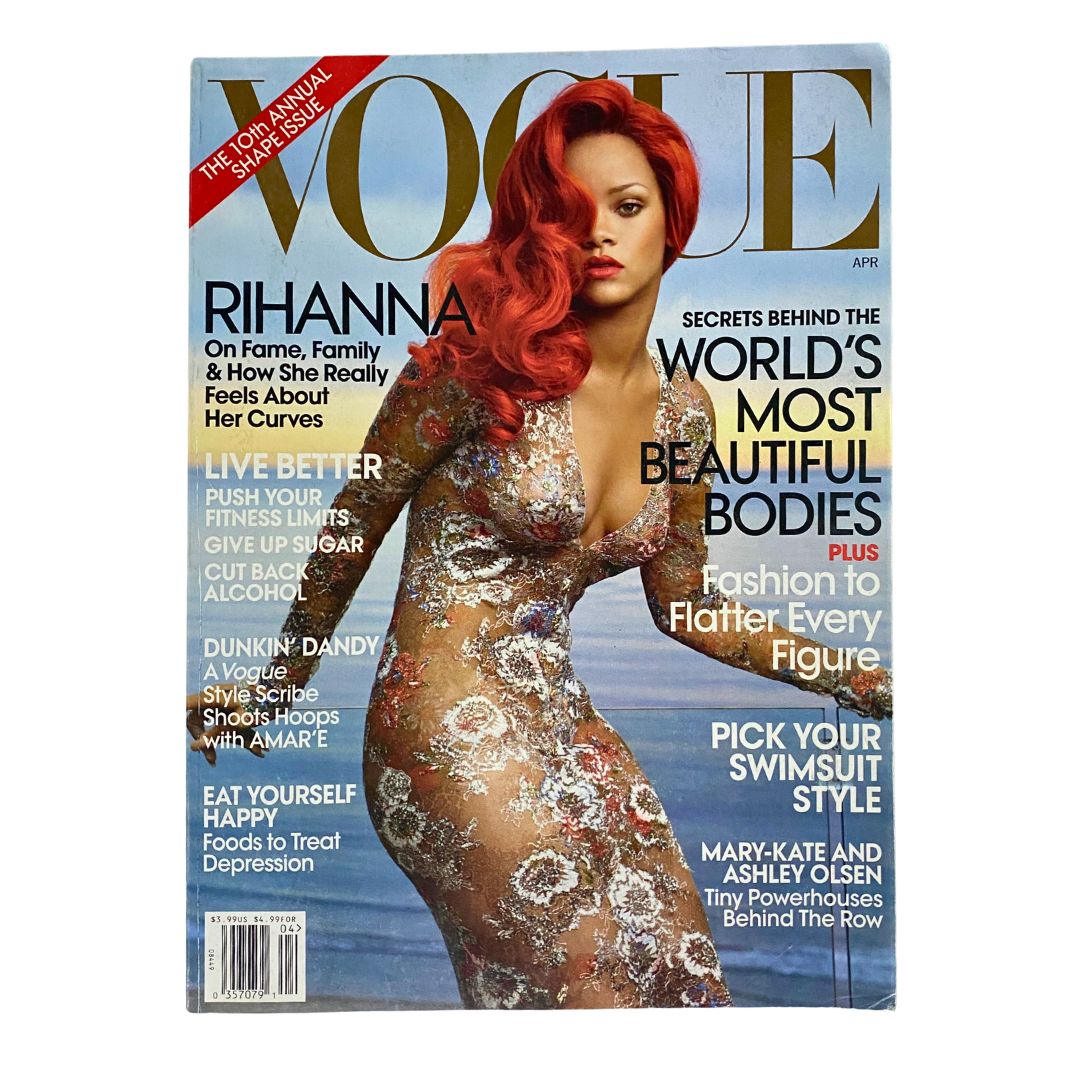 Vogue Magazine April 2011 Rihanna The 10th Annual Shape Issue No Label