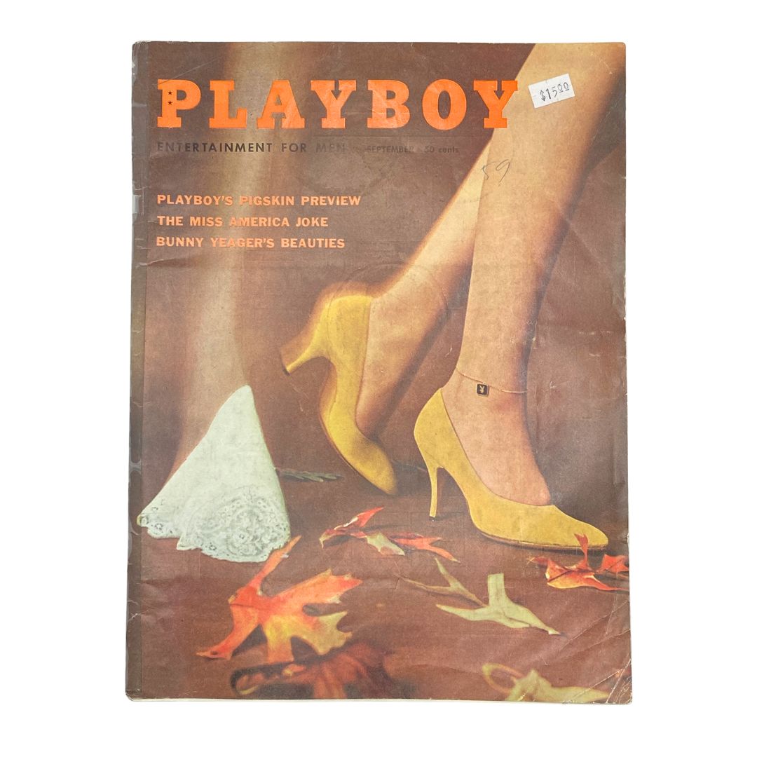 VTG Playboy Magazine September 1959 Playmate Marianne Gaba w Centerfold No Label