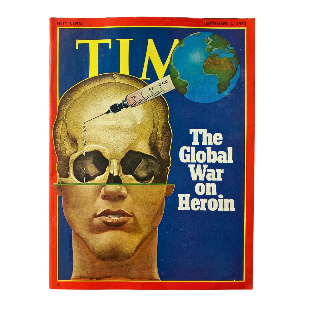 VTG Time Magazine September 4 1972 The Global War on Heroin No Label