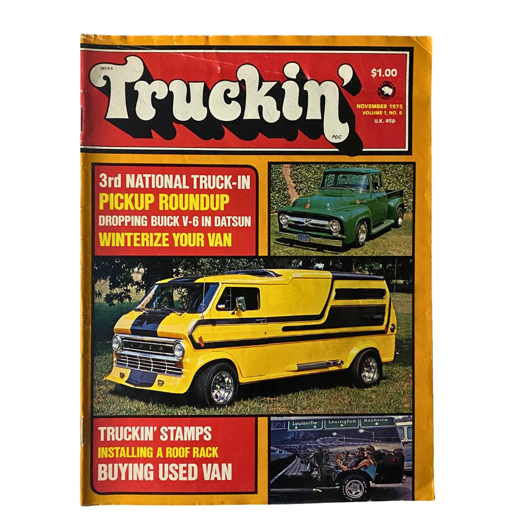 VTG Truckin' Magazine November 1975 Dick Delgadillo's Immaculate F-100 No Label