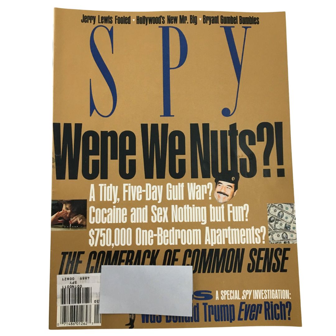 Spy Magazine April 1991 Donald Trump & Jerry Lewis & Bryan Gumbel & Mr. Big