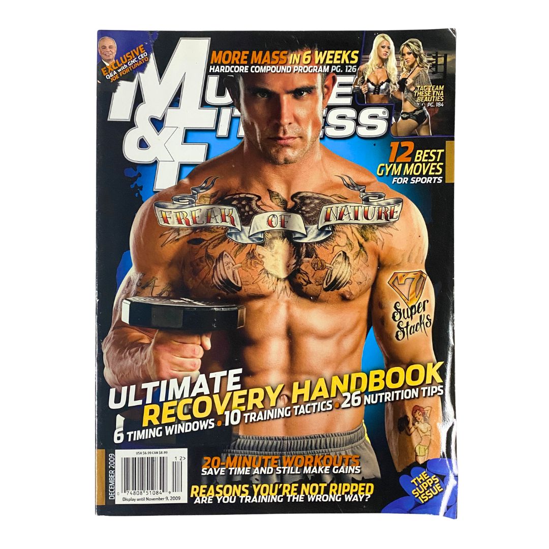 Muscle & Fitness Magazine December 2009 Marc Royce Cover No Label