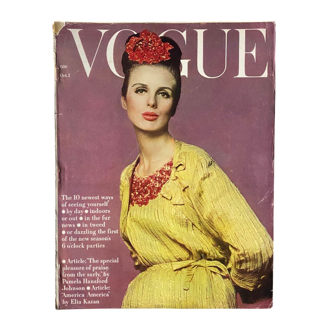 VTG Vogue Magazine October 1 1962 Tilly Tizzani by Bert Stern No Label