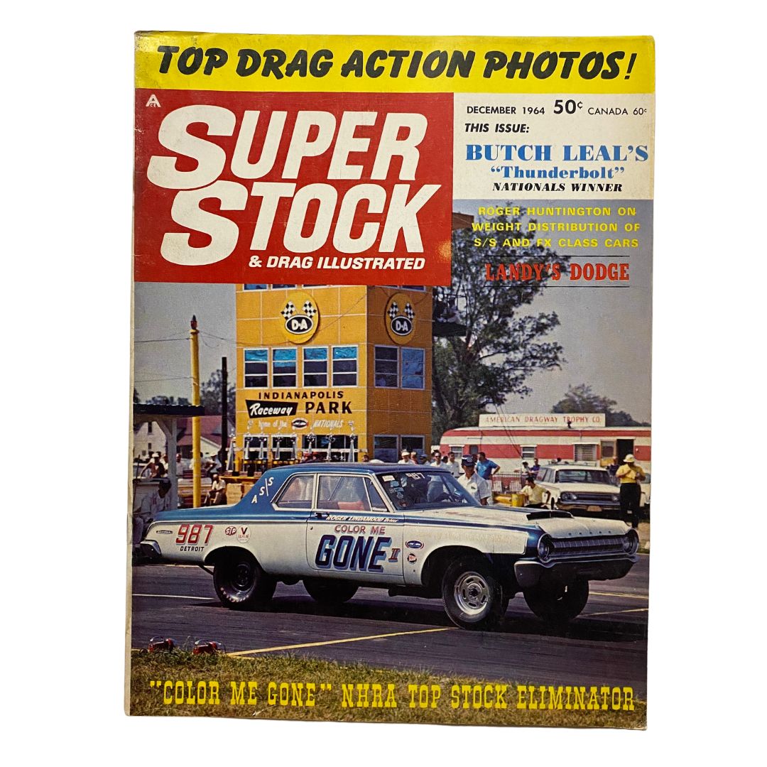 Super Stock & Drag Illustrated Magazine December 1964 Roger Lindamood No Label