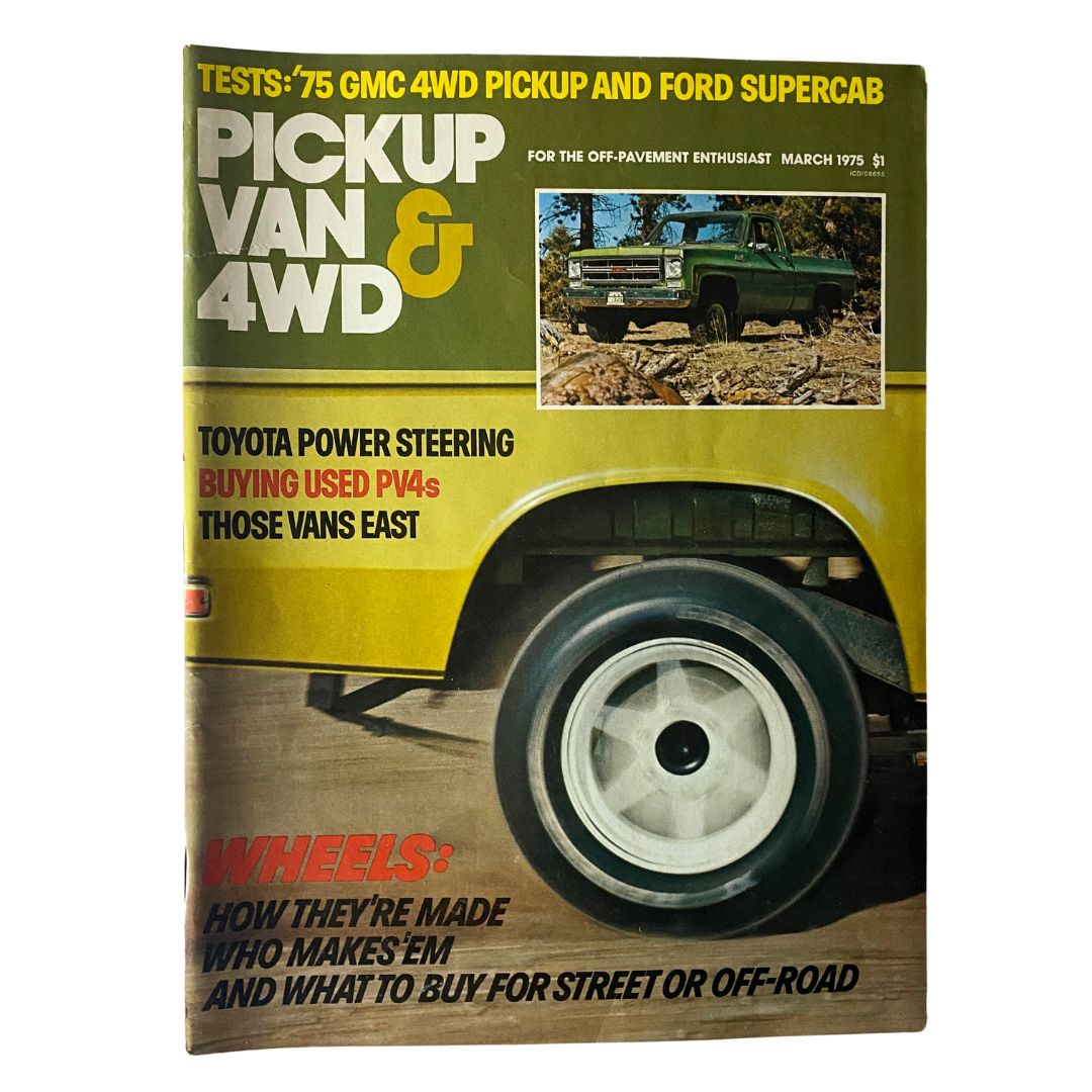 VTG Pickup, Van & 4WD Magazine March 1975 Toyota Power Steering No Label