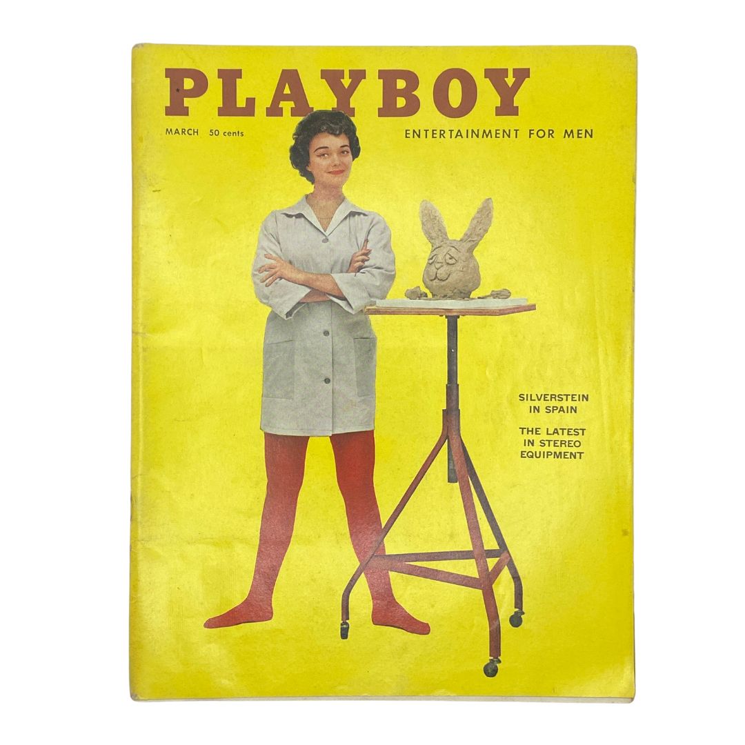 VTG Playboy Magazine March 1959 Audrey Daston w Centerfold No Label