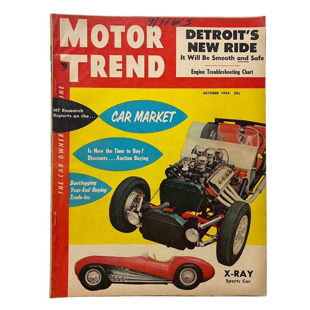 VTG Motor Trend Magazine October 1954 X-Ray Sports Car by Bob McKenzie No Label