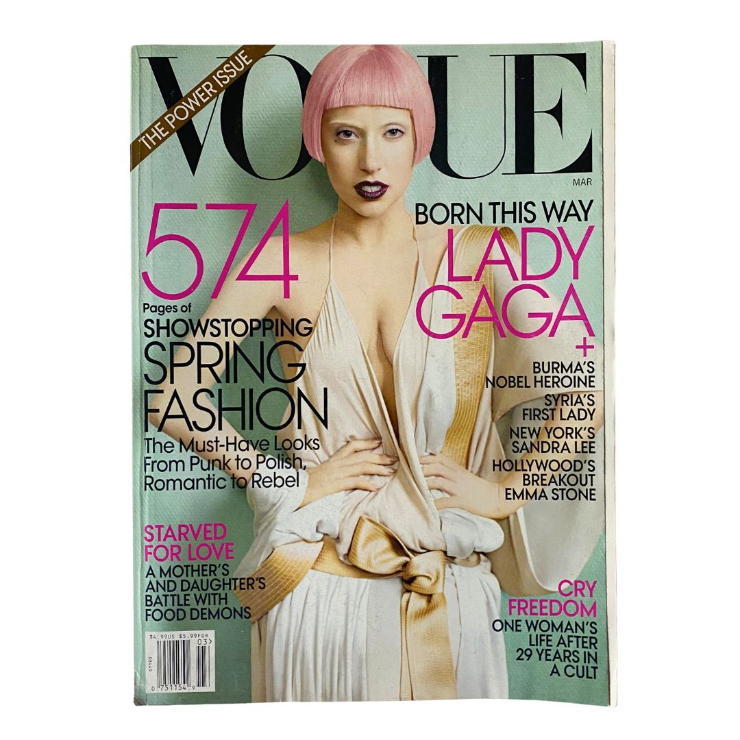 Vogue Magazine March 2011 Lady Gaga by Mario Testino No Label