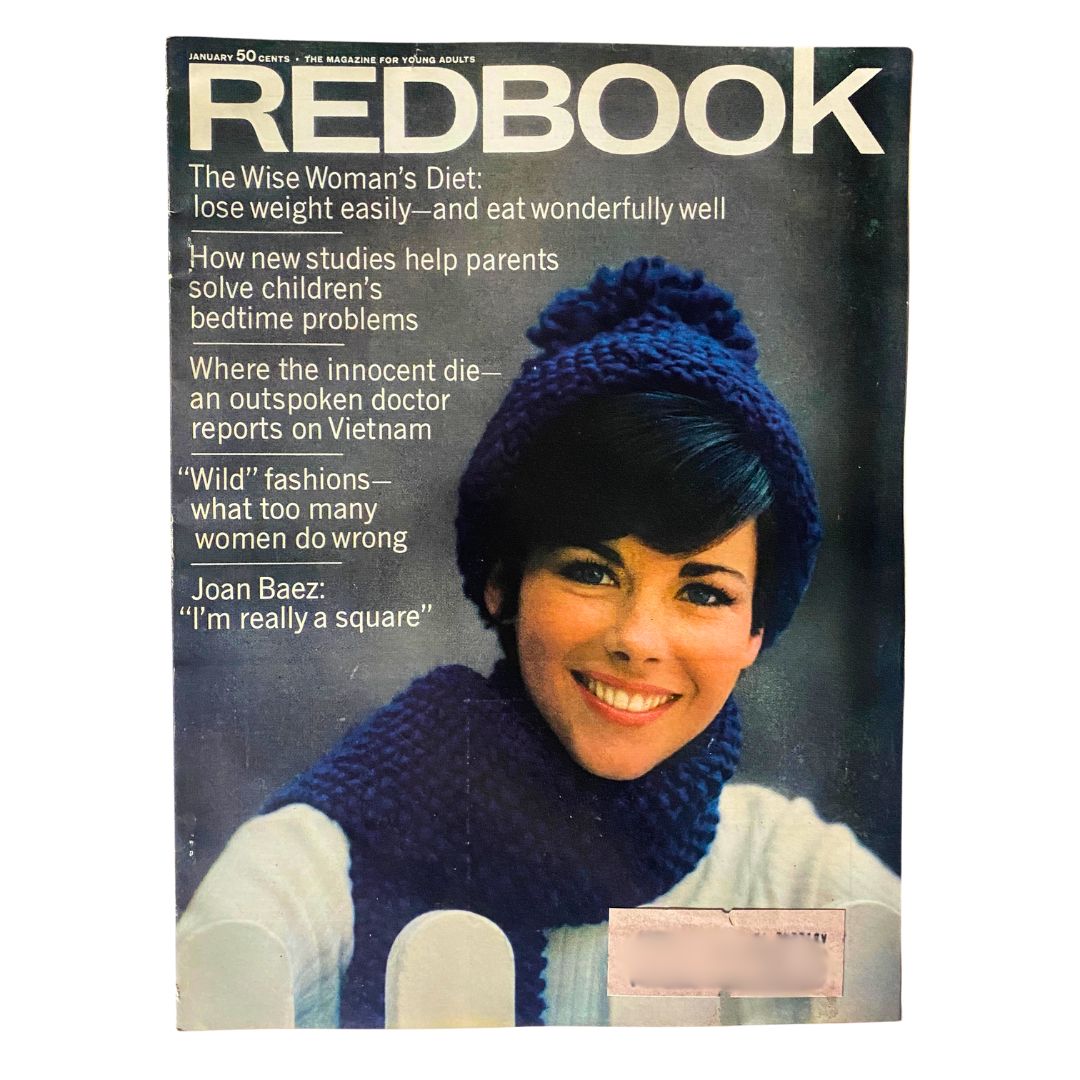 VTG Redbook Magazine January 1967 Vol 128 No. 3 Joan Baez "I'm Really Square"