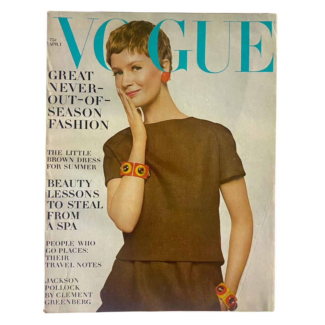 VTG Vogue Magazine April 1 1967 Celia Hammond by Bert Stern No Label