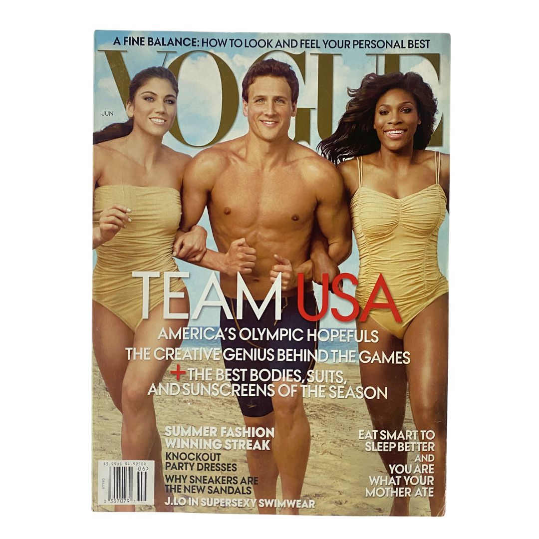 Vogue Magazine June 2012 Hope Solo, Ryan Lochte & Serena Williams No Label