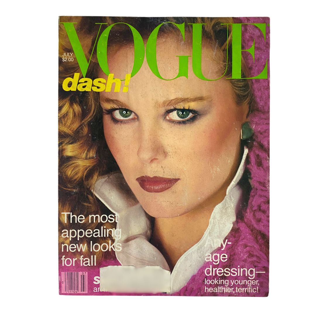 VTG Vogue Magazine July 1980 Nancy Donahue by Richard Avedon