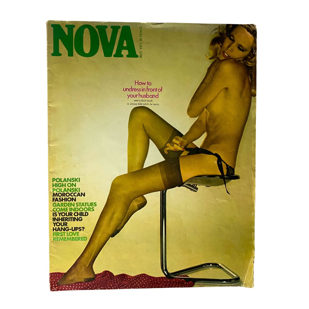 VTG Nova Magazine May 1971 Featured Model Amanda Lear Cover No Label