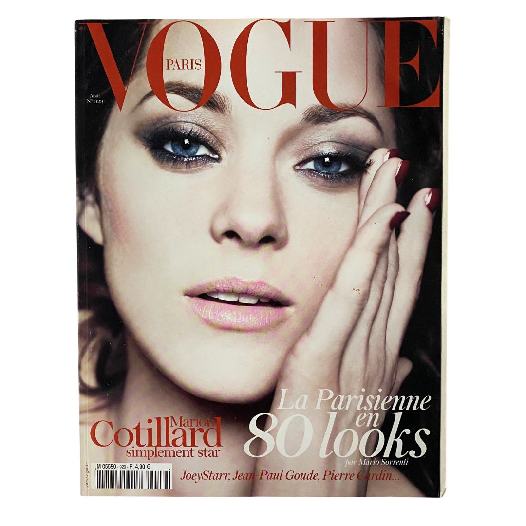 Vogue Paris Magazine August 2012 No. 929 Marion Cotillard No Label