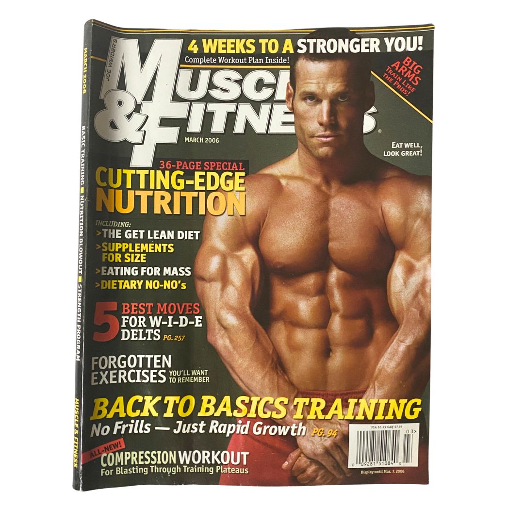 Muscle & Fitness Magazine March 2006 James Romagna Cover No Label