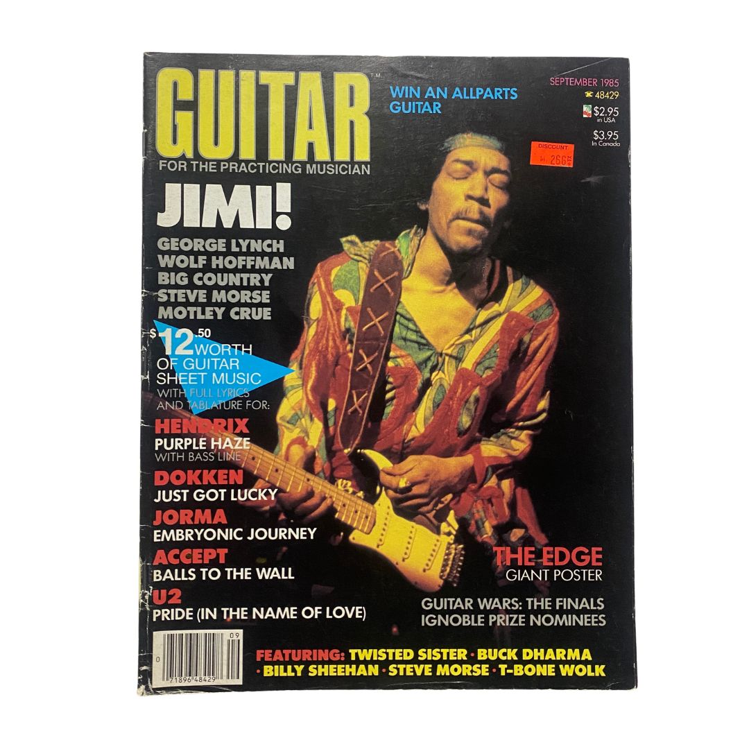 Guitar for the Practicing Musician Magazine September 1985 Jimi Hendrix w Poster