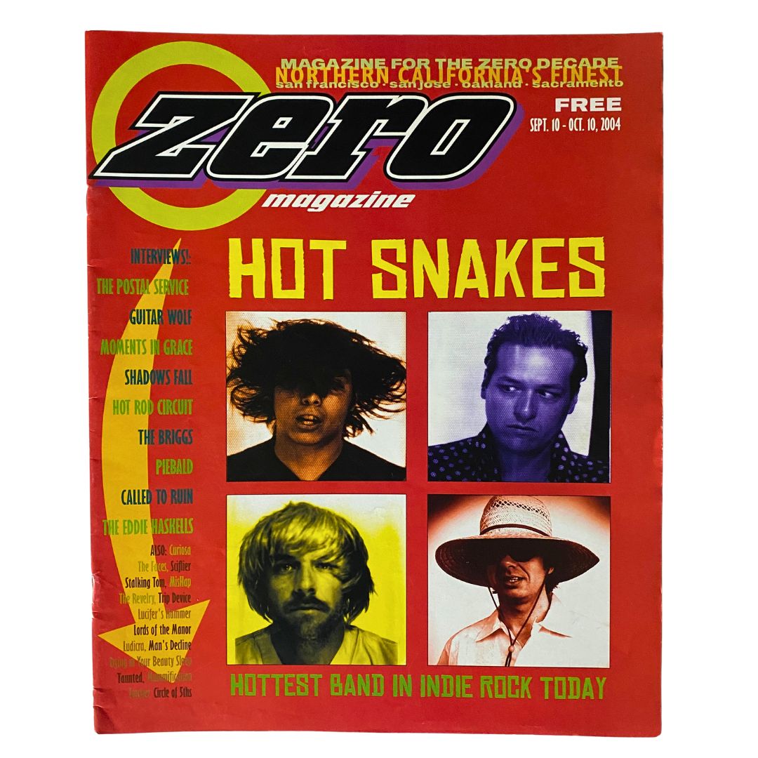 Zero Magazine September 10 2004 Hot Snake Hottest Band in Indie Rock No Label