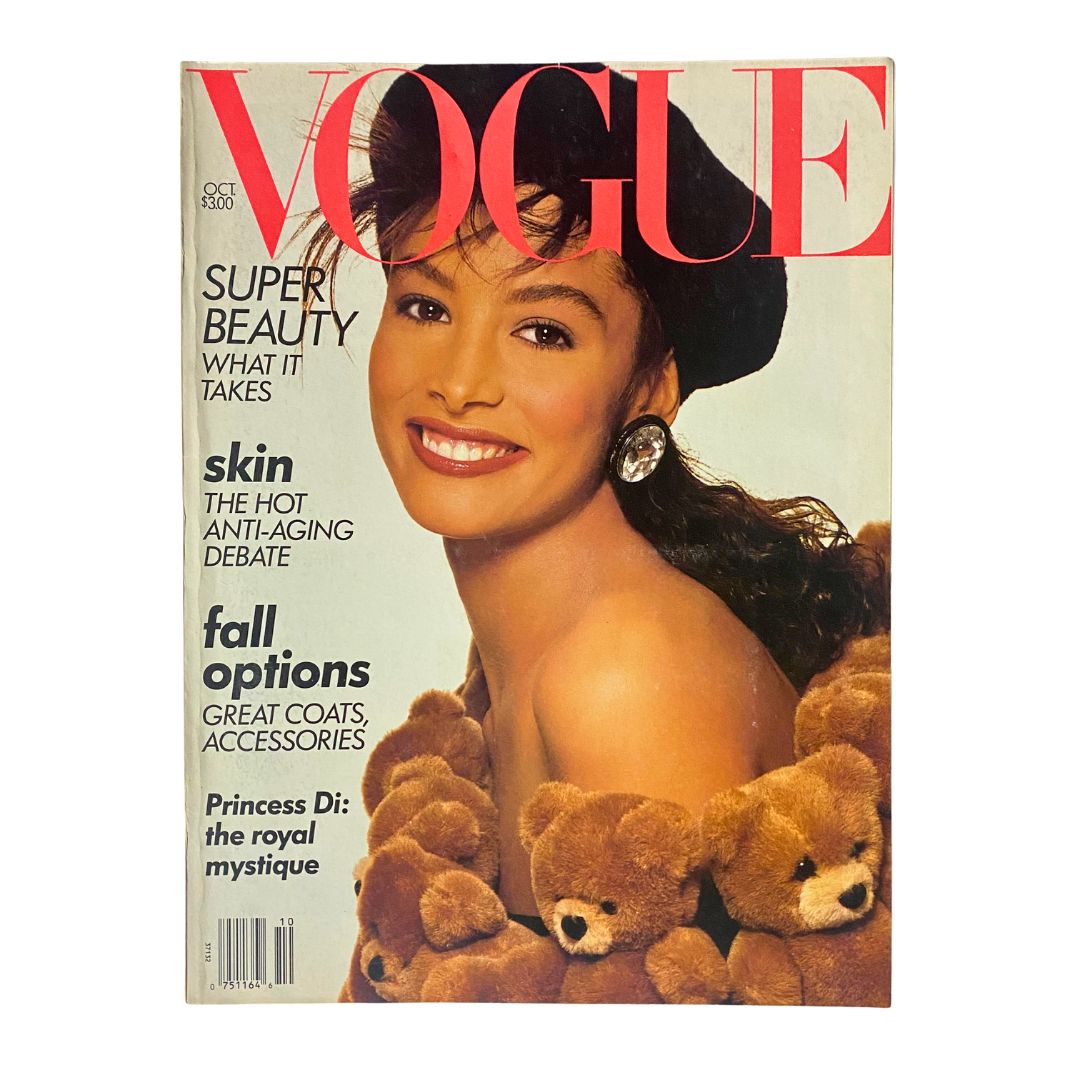 VTG Vogue Magazine October 1988 Kara Young by Richard Avedon No Label