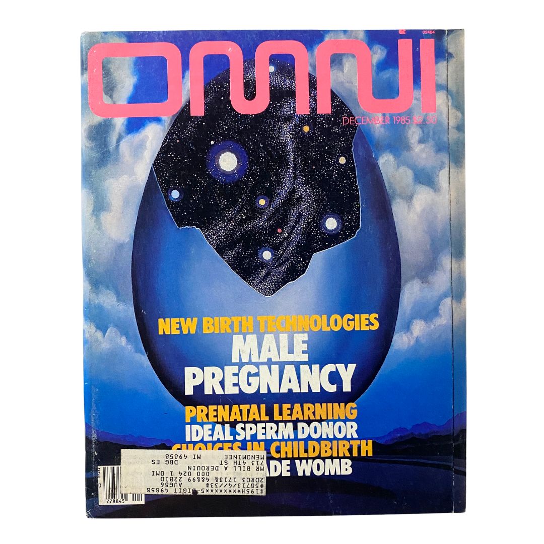 VTG Omni Magazine December 1985 New Birth Technologies Male Pregnancy