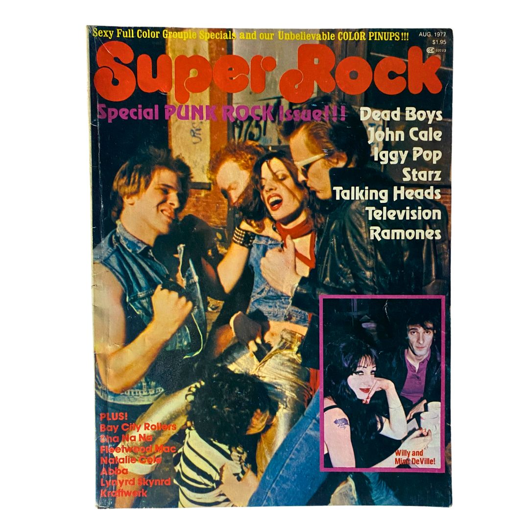 VTG Super Rock Magazine August 1977 Vol 1 No. 2 Willy & Mink DeVille No Label