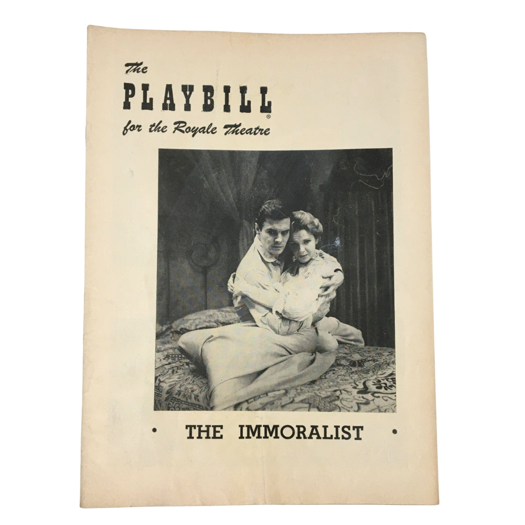 1954 Playbill Royale Theatre Billy Rose Presents The Immoralist by Ruth Augustus