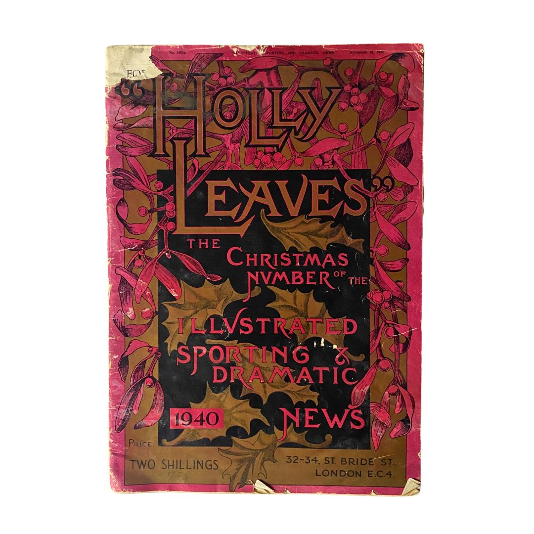 VTG Holly Leaves Magazine 1949 The Christmas Number No Label