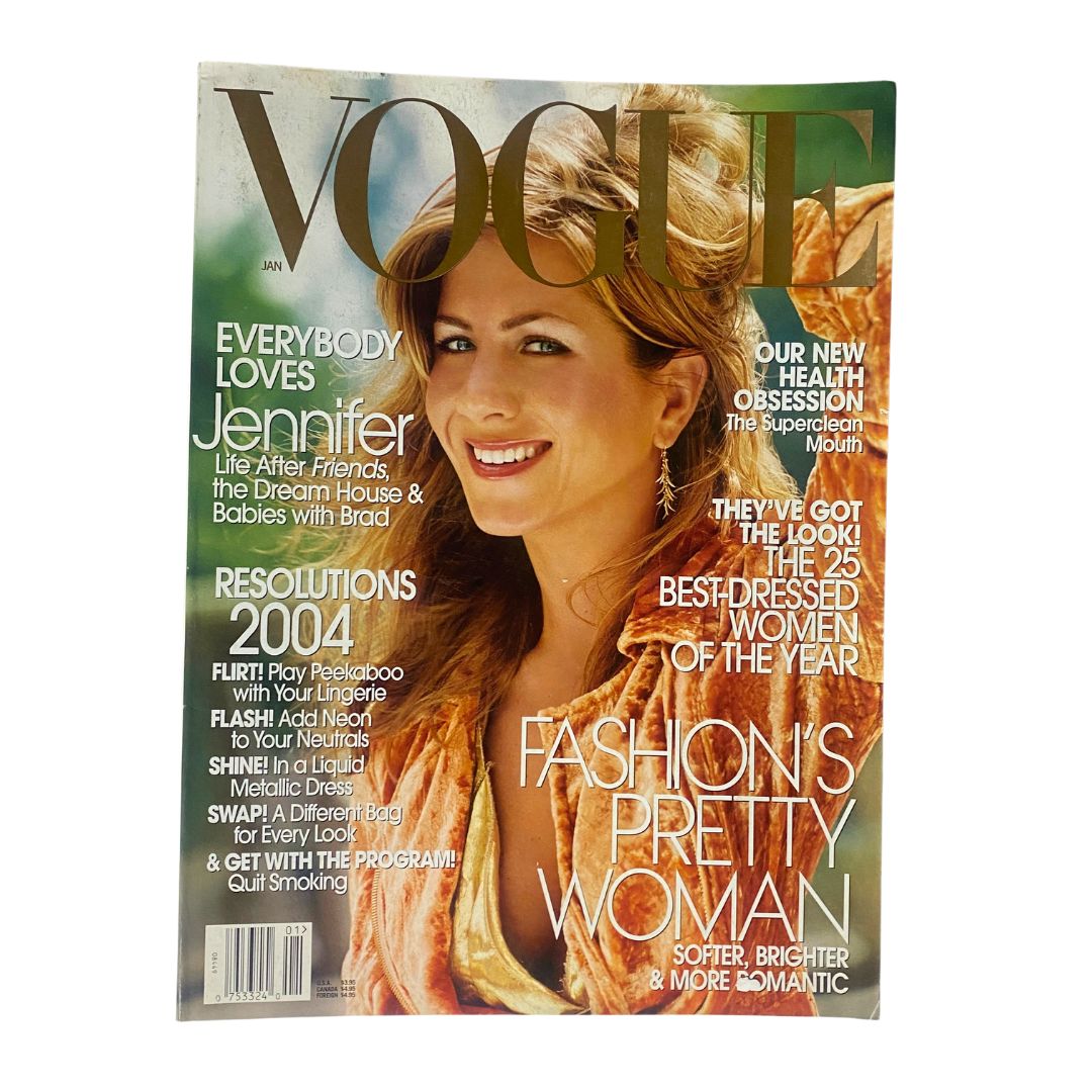 Vogue Magazine January 2004 Jennifer Aniston by Steven Meisel No Label